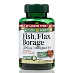 Ficha técnica e caractérísticas do produto Fish, Flax e Borage e Vitamina e (Ômegas 3-6-9) - 130 Cápsulas - Natures Bounty