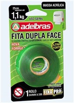 Ficha técnica e caractérísticas do produto Fita Adelbras Dupla Face 24mmx2m