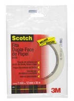 Ficha técnica e caractérísticas do produto Fita Adesiva Dupla Face Scotch 12mmx30m 9400 3m Bl - 1