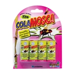 Ficha técnica e caractérísticas do produto Fita Cola Mosca Blister com 4 Unidades
