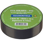 Ficha técnica e caractérísticas do produto Fita Isolante 10 Metros 0.13 X 19Mm - Tramontina (Preta)