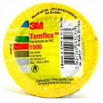 Ficha técnica e caractérísticas do produto Fita Isolante Amarela Temflex 1500 3M 18mmx10m - 200026 200026