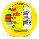 Ficha técnica e caractérísticas do produto Fita Isolante Amarela Temflex 1500 3M 18mmx10m - 200026
