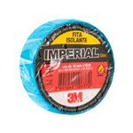 Ficha técnica e caractérísticas do produto Fita Isolante Imperial Cores Azul 18mmx10m Pacote 10 Un