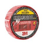 Ficha técnica e caractérísticas do produto Fita Isolante Imperial Cores - Vermelha 18mmx10m Pct 10 Un