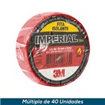 Ficha técnica e caractérísticas do produto Fita Isolante 3M Imperial Vermelho 18mmx20mts