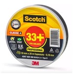 Ficha técnica e caractérísticas do produto Fita Isolante Preta Scotch 33+ 19mm X 20m - 3M