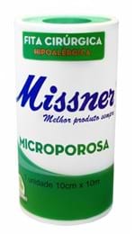 Ficha técnica e caractérísticas do produto Fita Microporosa Branca 10cm X 10m - Missner