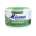 Fita Microporosa Hipoalérgica Cirúrgica 2,5cmx10m Micropore Missner Branca - Kit C/ 24 Unidades