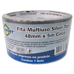 Ficha técnica e caractérísticas do produto Fita Multiuso 5 Metros Silver Tape Cinza - Brasfort