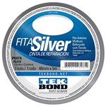 Ficha técnica e caractérísticas do produto Fita Silver Prata 48mm X 5m-TEKBOND-21181048000
