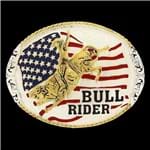 Ficha técnica e caractérísticas do produto Fivela Master Bull Rider com Banho Dourado / Prata 14479