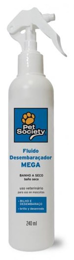 Ficha técnica e caractérísticas do produto Fluido Desembaraçador Pet Society Mega 240 Ml - Pet Society