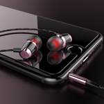 Ficha técnica e caractérísticas do produto 1.2M Linha Sports In-Ear de metal fone de ouvido estéreo Earbuds Wired 3,5 milimetros AUX com microfone