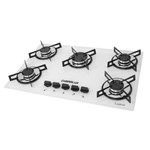 Fogao Cooktop Chamalux 5b Branco Gás Natural