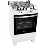 Ficha técnica e caractérísticas do produto Fogão de Piso Atlas 4 Bocas Gênova com Grill Acendimento Automático Forno com 82 Litros e com Luz Branco