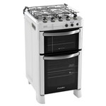 Ficha técnica e caractérísticas do produto Fogão Esmaltec 4 Bocas Diamante 4038 com Forno Duplo - Branco - 110v