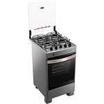 Ficha técnica e caractérísticas do produto Fogão Piso Brastemp BF050 4 Bocas Grades Individuais Inox