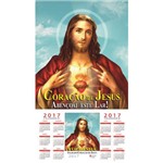 Ficha técnica e caractérísticas do produto Folhinha do Sagrado Coraçao de Jesus 2017