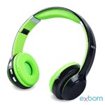 Ficha técnica e caractérísticas do produto Fone de Ouvido Bluetooth Hf-420bt Verde Exbom