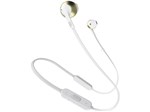 Fone de Ouvido Bluetooth JBL Tune 205BT - Intra-auricular com Microfone Champagne e Branco