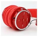 Ficha técnica e caractérísticas do produto Fone de Ouvido Bluetooth Micro Sd Mp3 Rádio Fm Player B05 Vermelho