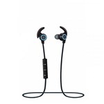 Ficha técnica e caractérísticas do produto Fone de Ouvido Bluetooth SPORT AMW-810 Azul Atende Ligação - Xtrad