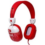 Ficha técnica e caractérísticas do produto Fone de Ouvido Chilli Beans Hipster com Microfone – Vermelho e Branco