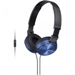 Ficha técnica e caractérísticas do produto Fone de Ouvido com Microfone Sony MDR-ZX310AP Azul