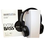 Ficha técnica e caractérísticas do produto Fone de Ouvido Estereo Bluetooth Sem Fio Extra Bass Wireless - Azul