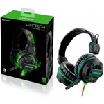 Ficha técnica e caractérísticas do produto Fone de Ouvido Headphone Multilaser Gamer Green Led Light Verde - PH143