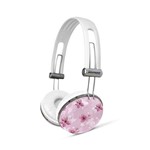 Ficha técnica e caractérísticas do produto Fone de Ouvido Headphone 32ohms 20-20khz 607297 Branco/rosa Florido - Maxprint