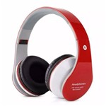 Ficha técnica e caractérísticas do produto Fone de Ouvido Headphone Sem Fio Bluetooth Micro Sd Fm B01 - Vermelho