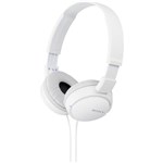 Ficha técnica e caractérísticas do produto Fone de Ouvido Headphone Sony MDR-ZX110 Dobrável P2 Branco