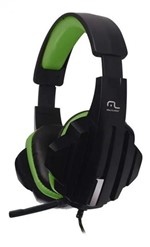 Ficha técnica e caractérísticas do produto Fone de Ouvido Headset Gamer P2cabo Nylon Verde PH123 - Multilaser