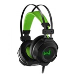 Ficha técnica e caractérísticas do produto Fone de Ouvido Headset Gamer Warrior Preto e Verde PH225 Multilaser