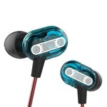 Fone de Ouvido In Ear Kz Zs5 Azul com Mic Earphone Gamer