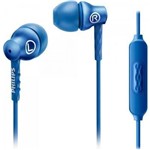 Ficha técnica e caractérísticas do produto Fone de Ouvido Intra-Auricular Microfone SHE8105BL/00 Azul - Philips