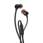 Ficha técnica e caractérísticas do produto Fone de Ouvido JBL T110 Intra Auricular com Microfone Preto - Harman