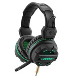 Ficha técnica e caractérísticas do produto Fone de Ouvido Multilaser Headphone Gamer Warrior Green USB e P2 LED Light - PH143