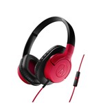 Ficha técnica e caractérísticas do produto Fone de Ouvido Over-Ear Sonicfuel Ath-Ax1is para Smartphones - Audio Technica-Vermelho