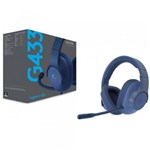 Ficha técnica e caractérísticas do produto Fone de Ouvido para Jogo com Som Surround 7.1 G433 Azul - Logitech