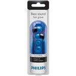Fone de Ouvido Philips Intra Auricular Preto/Azul - SHE3500