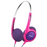 Ficha técnica e caractérísticas do produto Fone de Ouvido Philips Kids SHK1031/00 – Rosa/Roxo