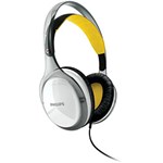 Fone de Ouvido Philips Supra Auricular Branco/Amarelo - SHL9560