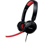 Ficha técnica e caractérísticas do produto Fone de Ouvido Philips Supra Auricular com Controle Preto/Vermelho - SHG7210/10