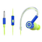 Ficha técnica e caractérísticas do produto Fone de Ouvido Silicone Earhook Pulse Azul-Verde Pulse PH223 - Multilaser