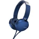 Ficha técnica e caractérísticas do produto Fone de Ouvido Sony Extra Bass MDR-XB550AP - Azul