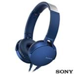 Ficha técnica e caractérísticas do produto Fone de Ouvido Sony Headphone com Extra Bass Azul - MDR-XB550APL