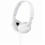 Ficha técnica e caractérísticas do produto Fone de Ouvido SONY MDR-ZX110 Dobrável Branco Headphone